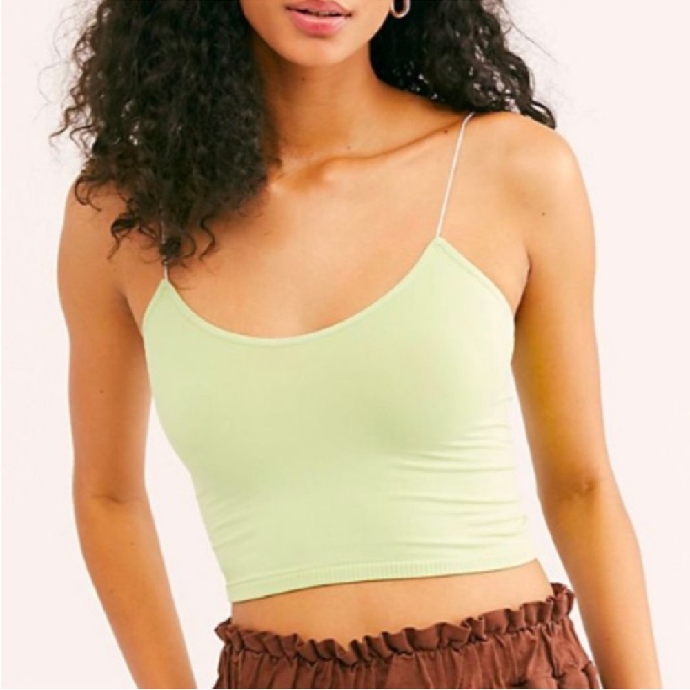 Free People Skinny Strap Brami Crop Top